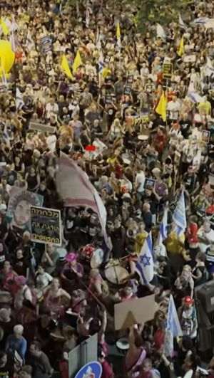 Proteste la Tel Aviv pentru încetarea războiului şi eliberarea ostaticilor, înaintea reuniunii cabinetului de securitate